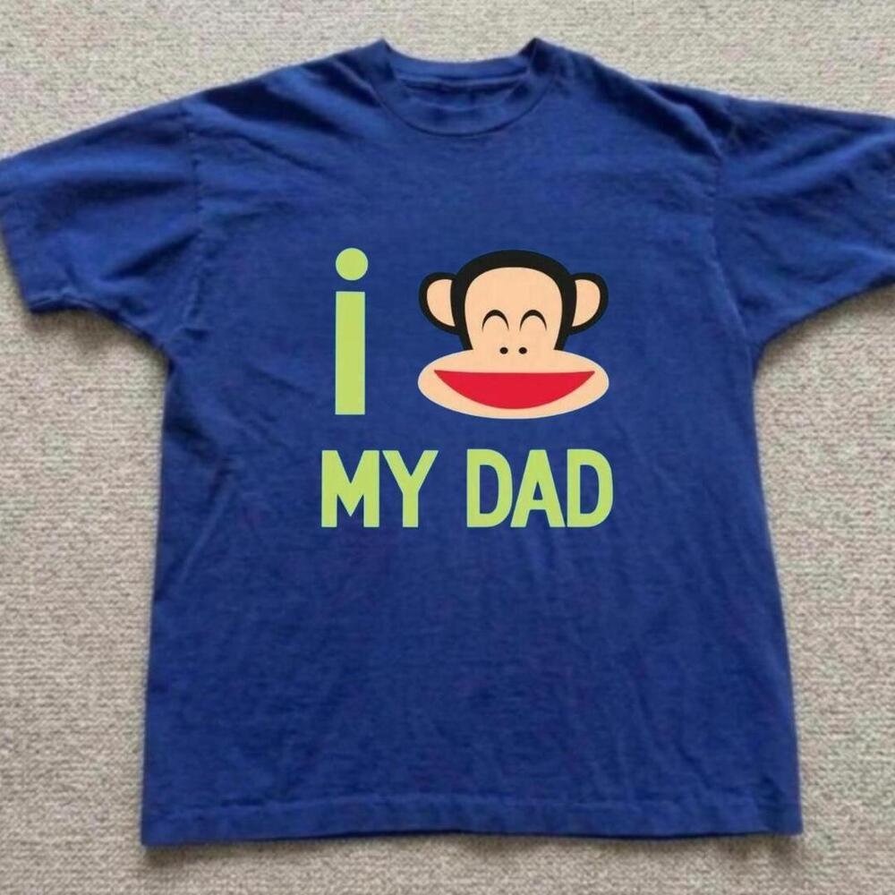 Gildan Men Blue T-Shirt, I Love My Dad Blue T-Shirt